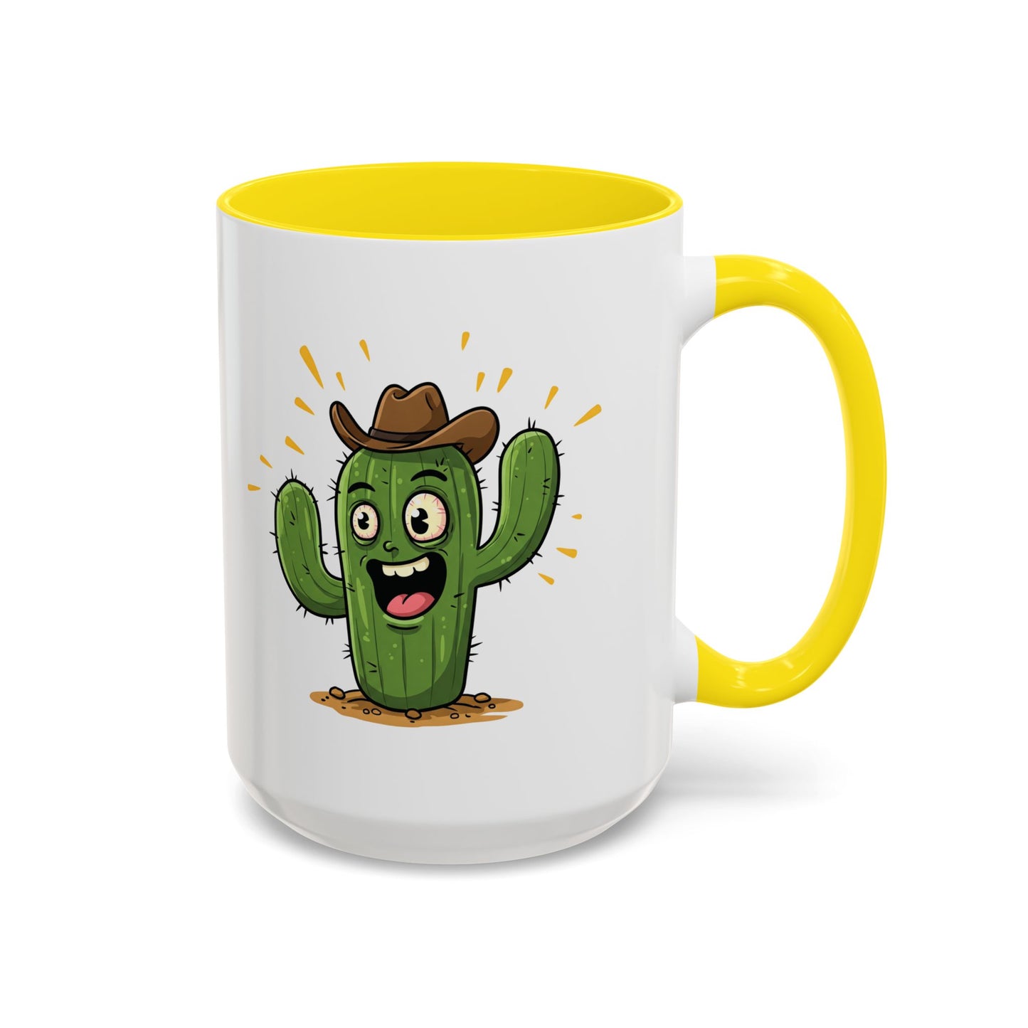 Cactus Mania Cowboy Cactus Mug - Fun & Durable Ceramic Cup for Cactus Lovers
