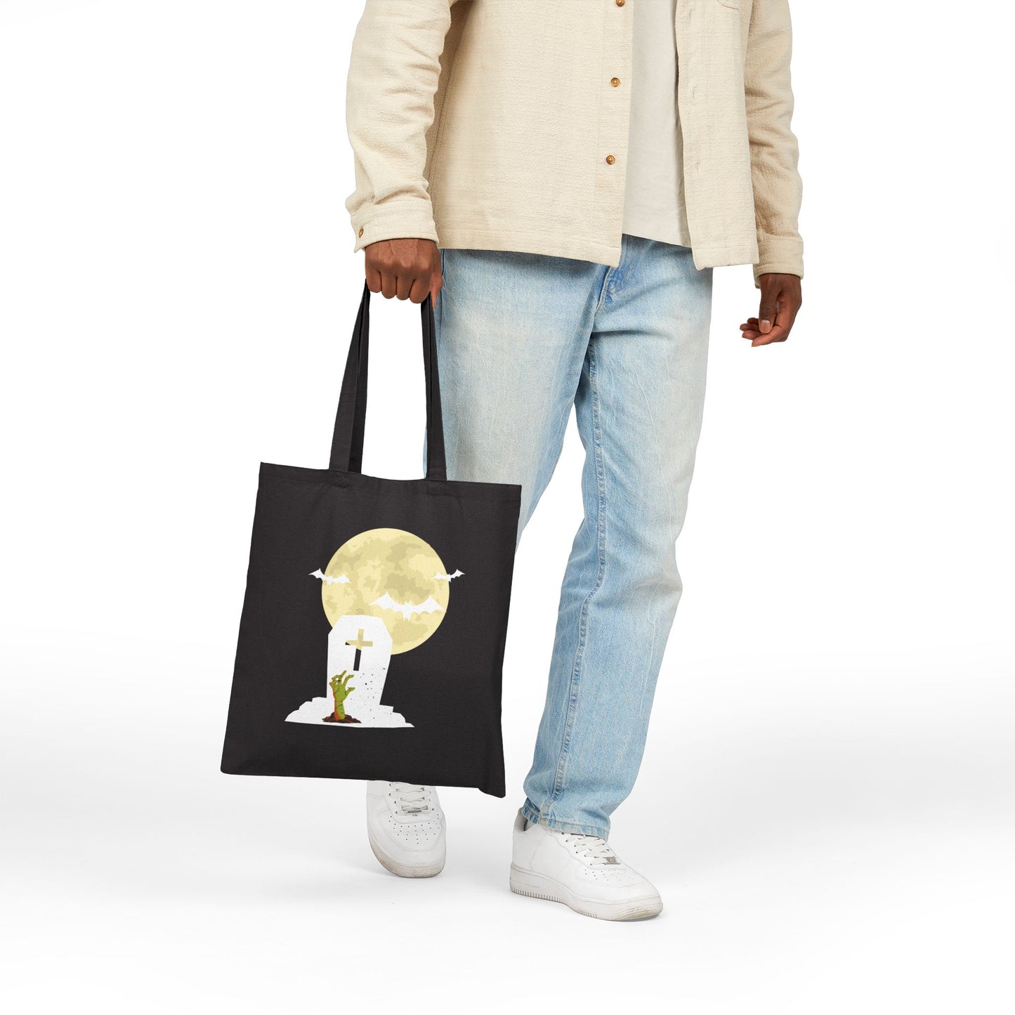 Graveyard Haunt: The Halloween Cemetery Tote Bag