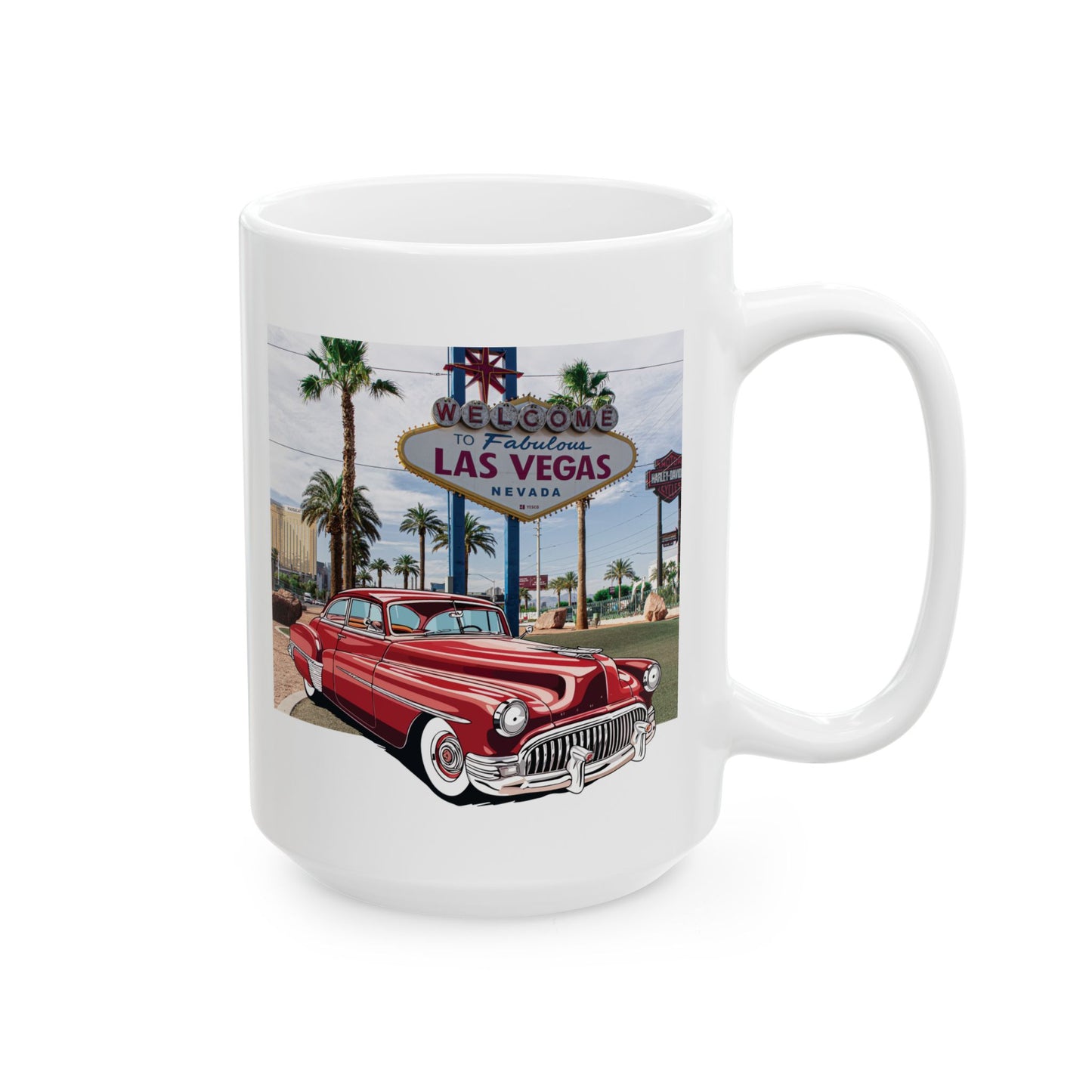 Buick 1950s Vintage Car Mug - Iconic American Classic Coffee Cup