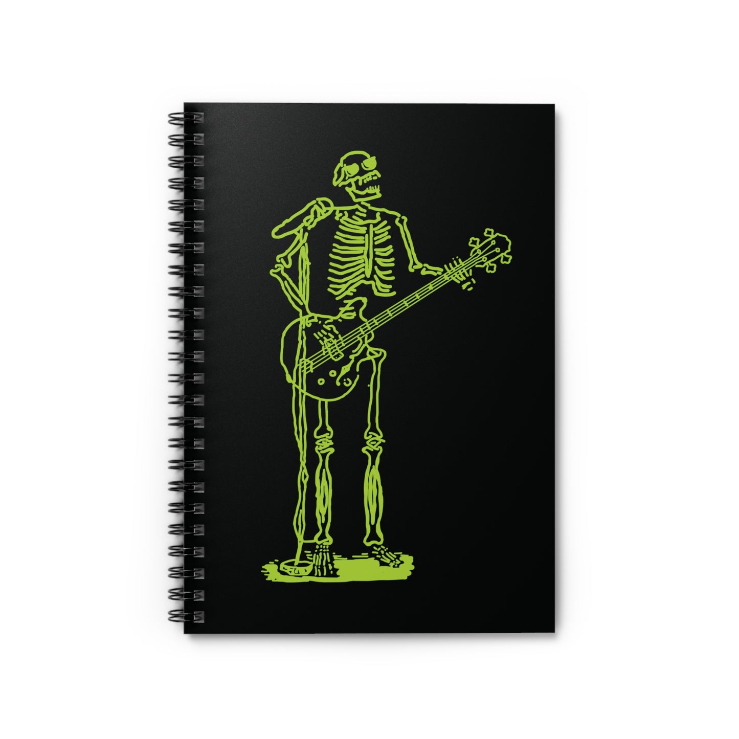 Metal Skeleton Fluo Spiral Notebook - Sing Your Notes!