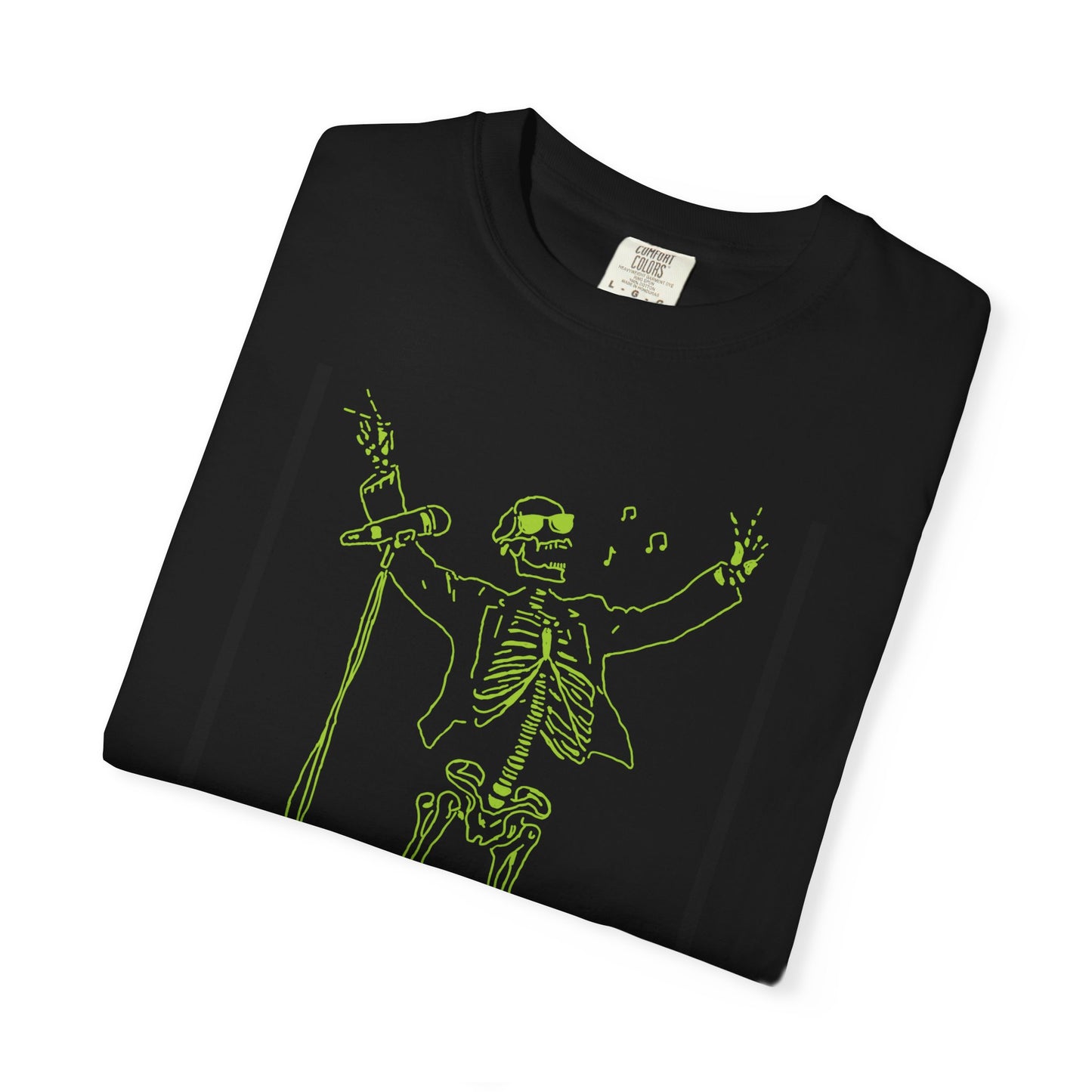 The Mystical Vocalist | Skeleton Fluo Singer Unisex T-Shirt