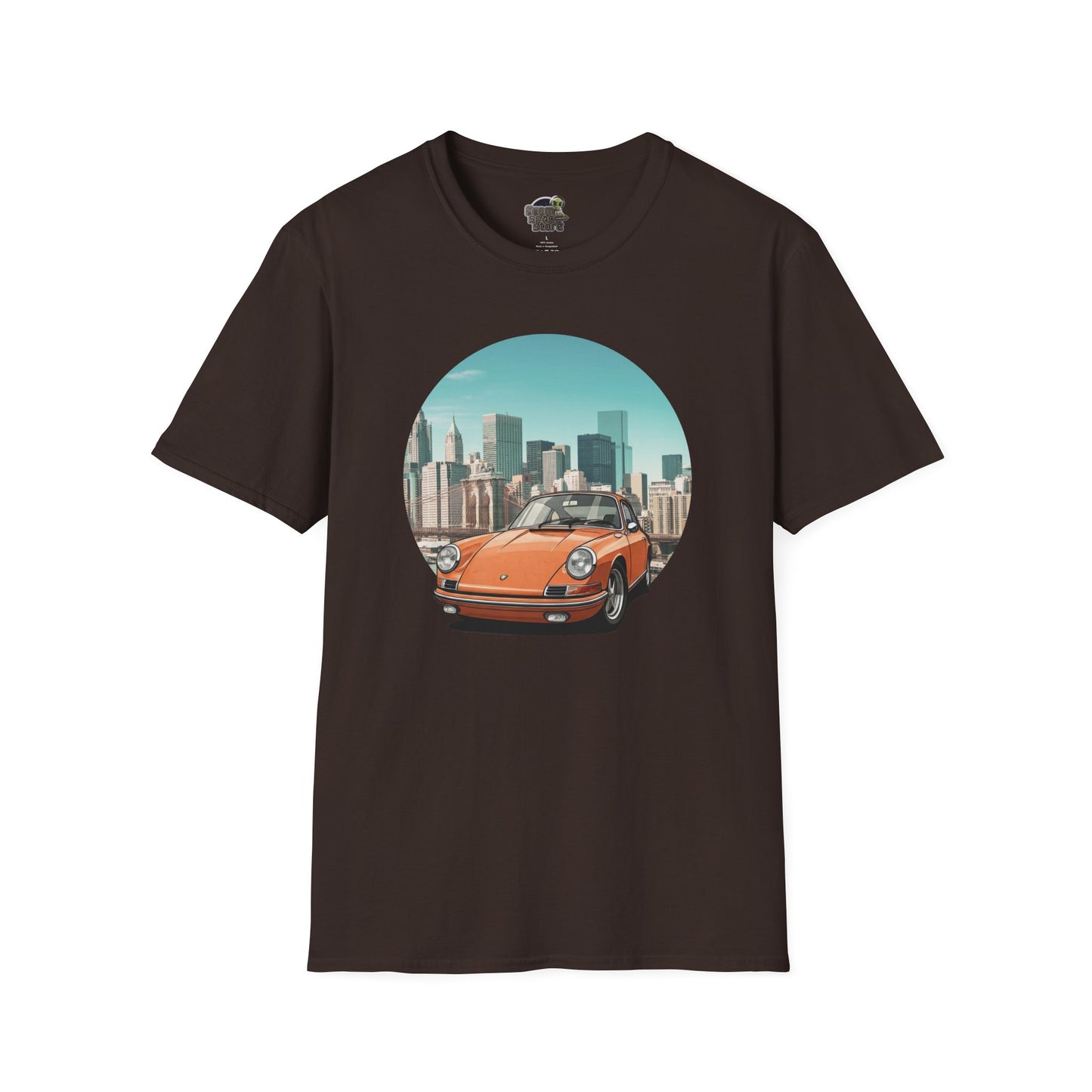 Porsche 911 Unisex T-Shirt - Vintage Power Icon Dark Chocolate