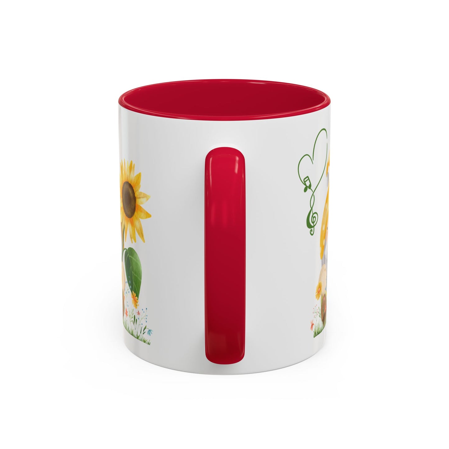Mystical Gnome & Sunny Sunflower Mug - Your Garden's Secret Charm | Ceramic Coffee & Tea Cup (11oz/15oz)
