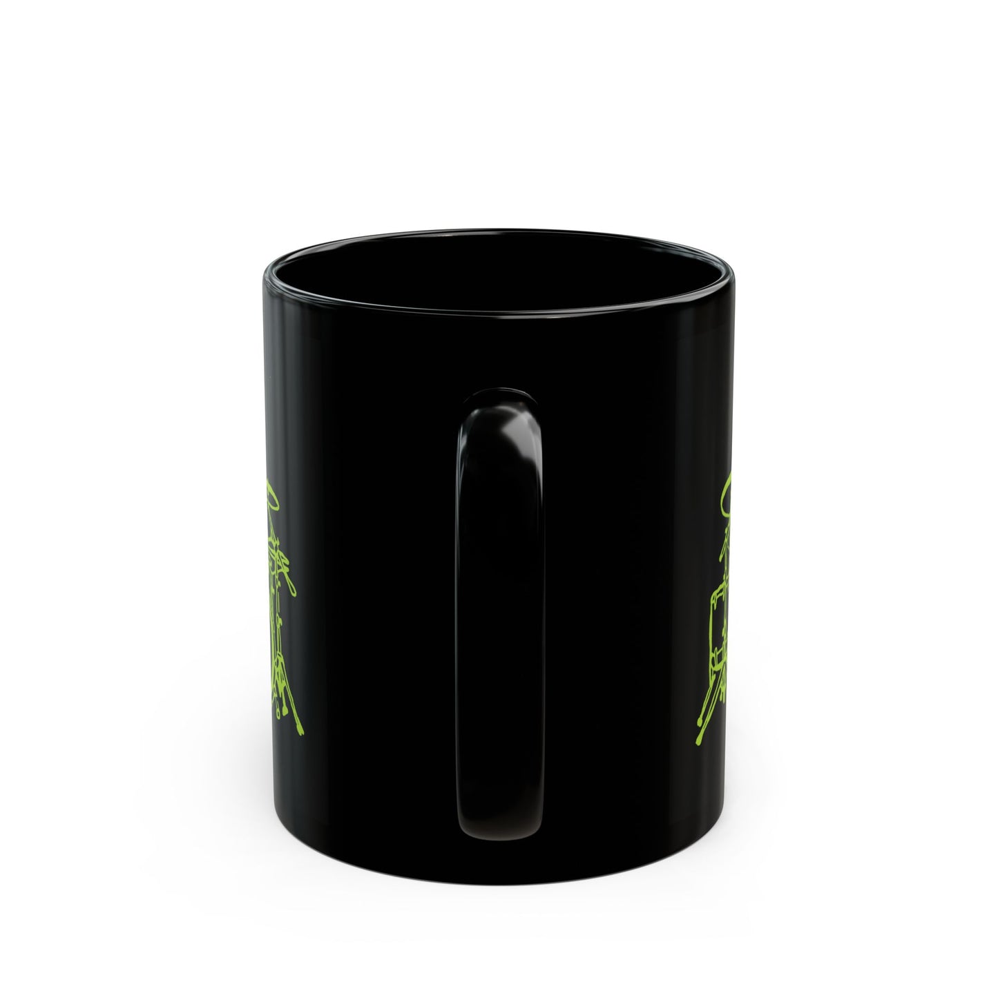 Metal Skeleton Drummer Fluo Mug - Unleash Your Inner Rock Star