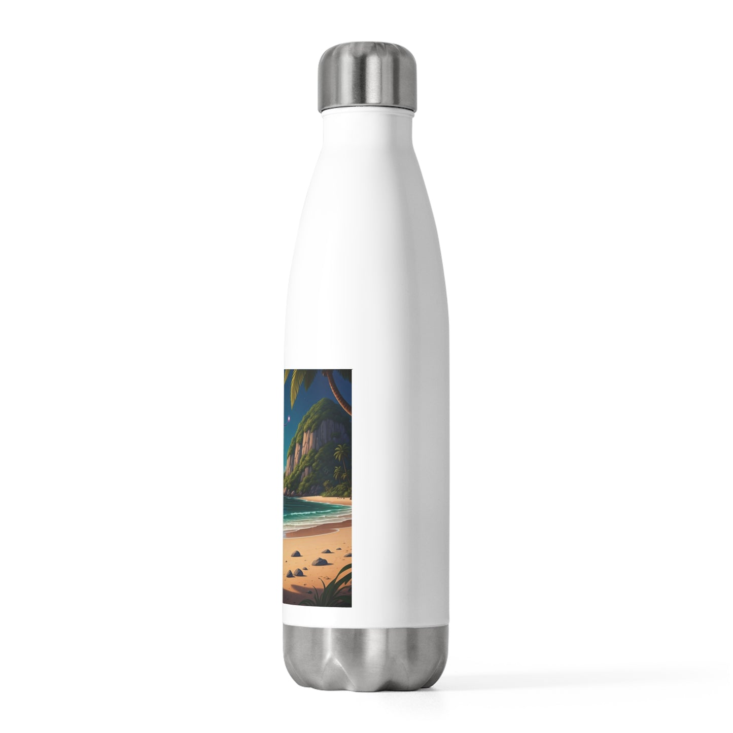 Alien at Beach Insulated Water Bottle: The Fun & Eco-Friendly Accessory for Every Adventure!