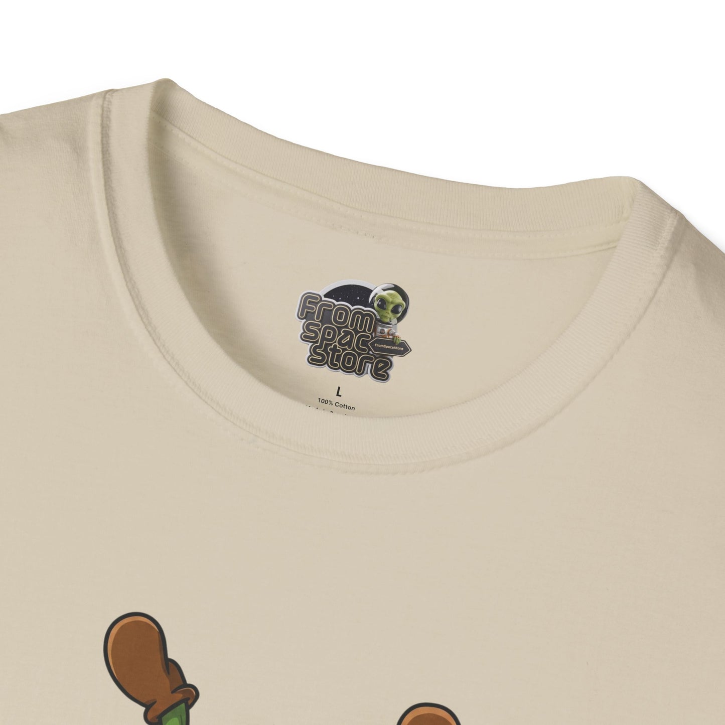 Shocked Cactus T-Shirt: Funky Upside-Down Cactus Tee | Organic Cotton Unisex Graphic Shirt