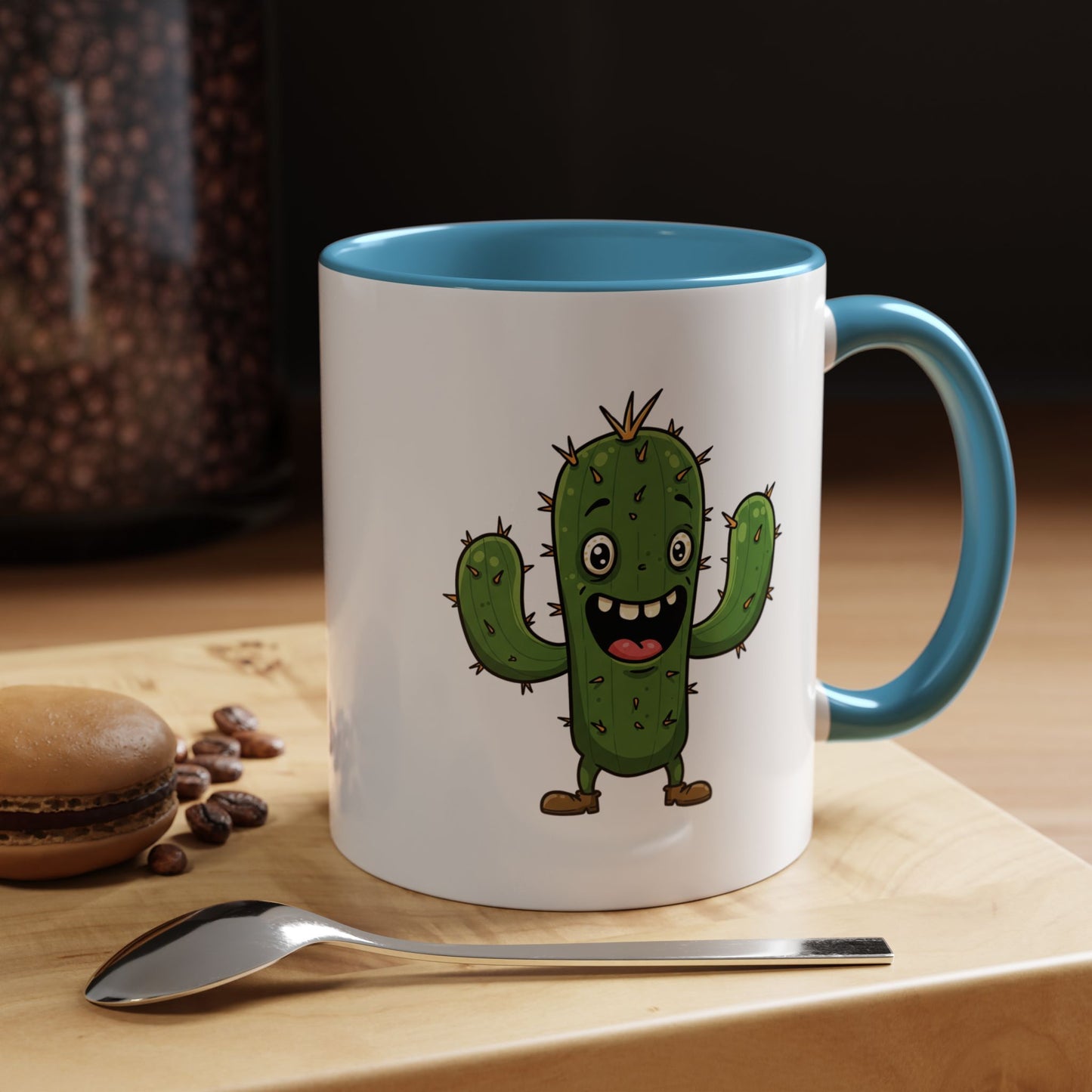 Cactus Mania Joyful Cactus Mug - Happy Ceramic Coffee Cup for Plant Lovers