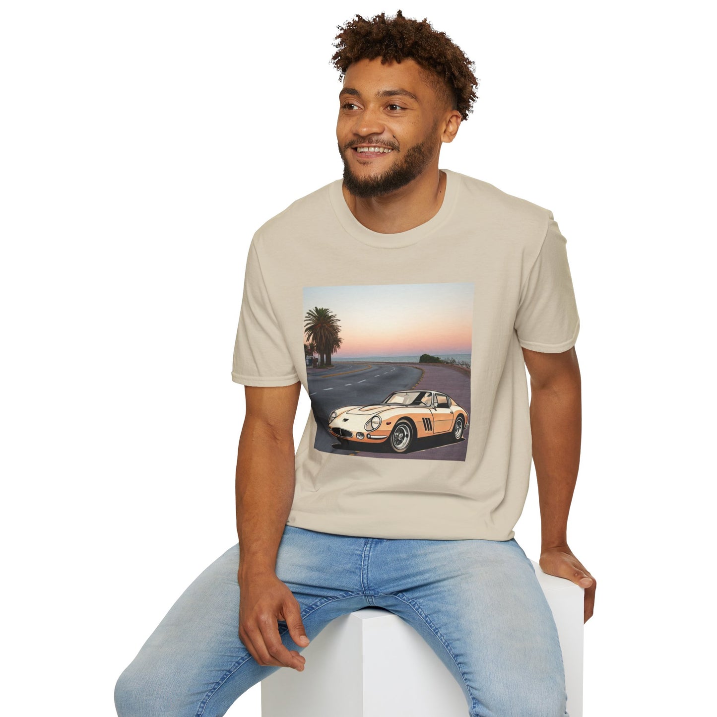 Ferrari 275 GTB Unisex T-Shirt - Italian Automotive Legend Sand