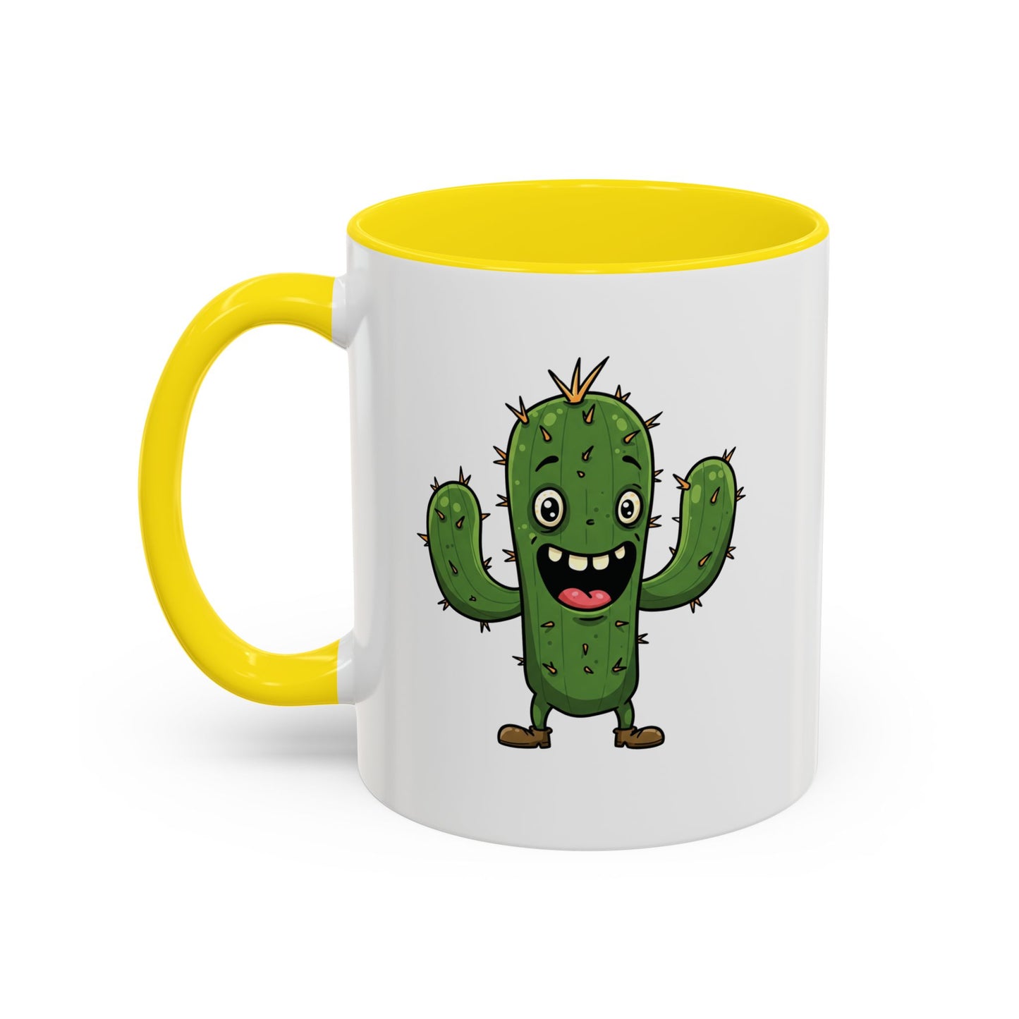 Cactus Mania Joyful Cactus Mug - Happy Ceramic Coffee Cup for Plant Lovers