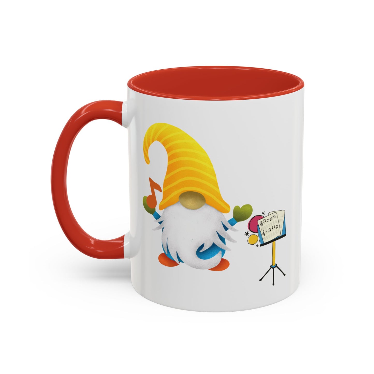 Whimsical Gnome Music Stand Mug - Perfect Gift for Music Lovers