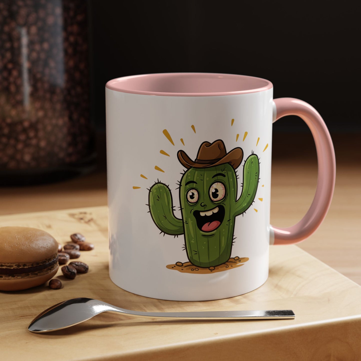 Cactus Mania Cowboy Cactus Mug - Fun & Durable Ceramic Cup for Cactus Lovers