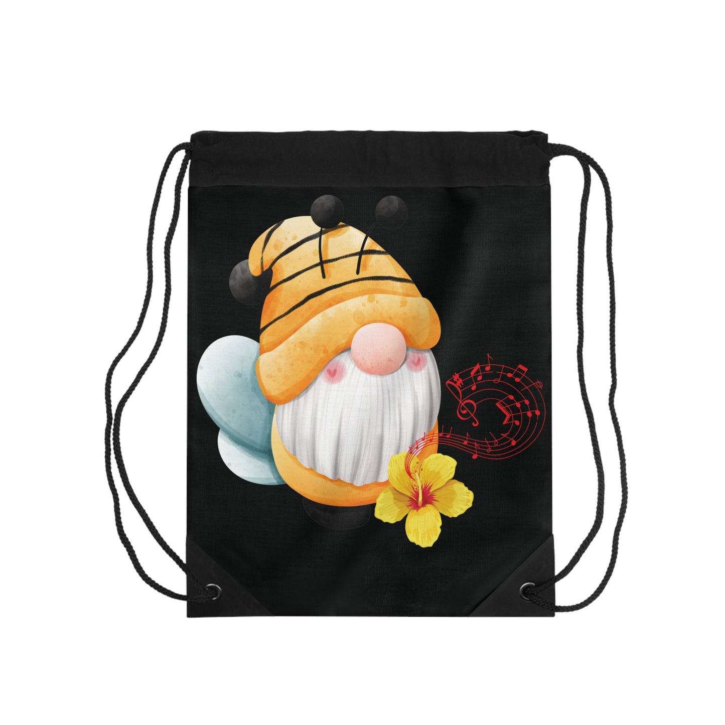 Bee Gnome Drawstring Bag: Sweet Style & Whimsical Charm