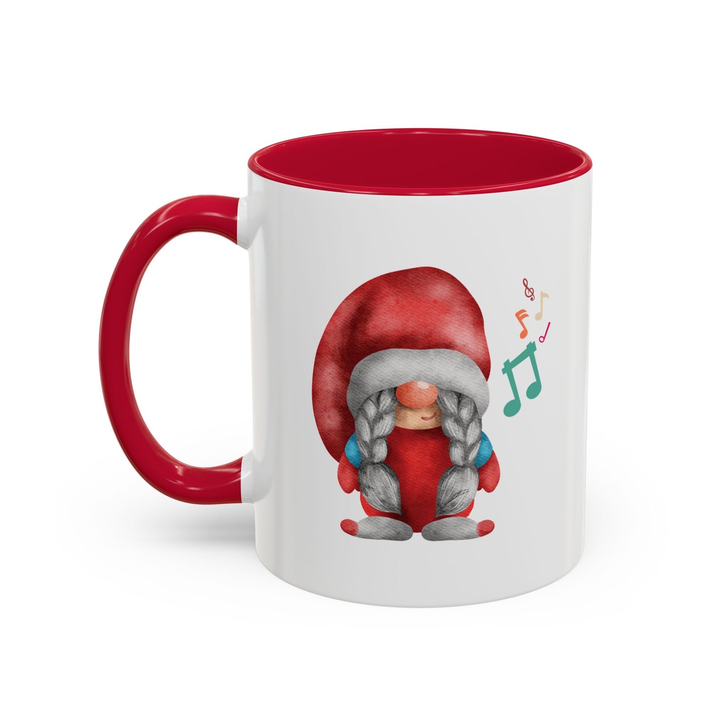 Cute Gnome Mug - Red & White - Perfect Holiday Gift idea