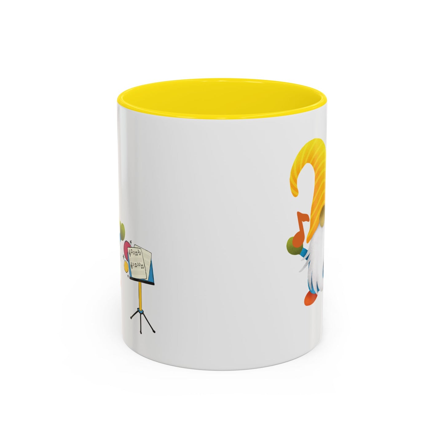Whimsical Gnome Music Stand Mug - Perfect Gift for Music Lovers