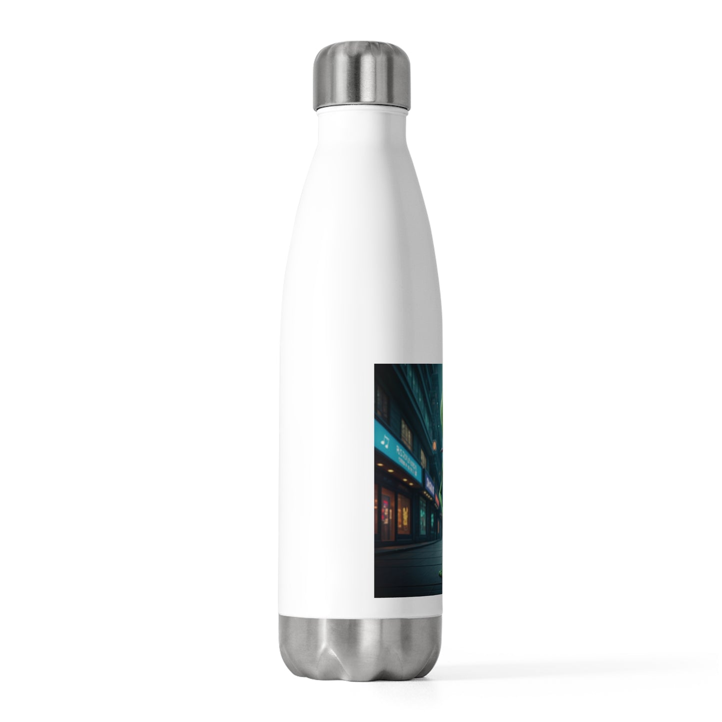 Alien Sax Player Insulated Water Bottle: The Jazz Sound of Your Day!