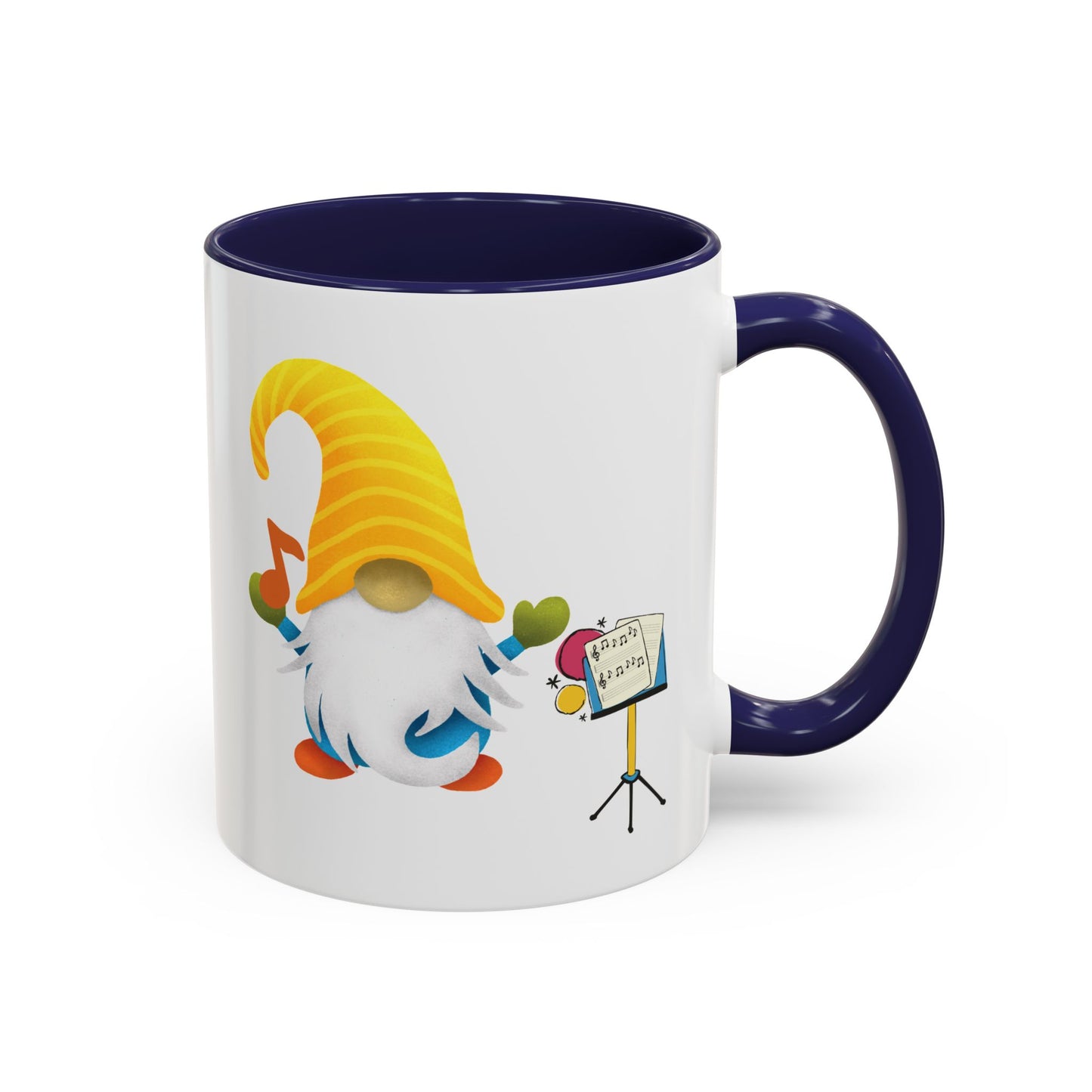 Whimsical Gnome Music Stand Mug - Perfect Gift for Music Lovers