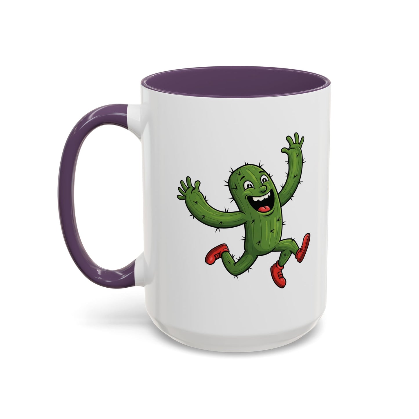 Cactus Mania Running Cactus Mug - Fun & Eco-Friendly Ceramic Coffee Cup