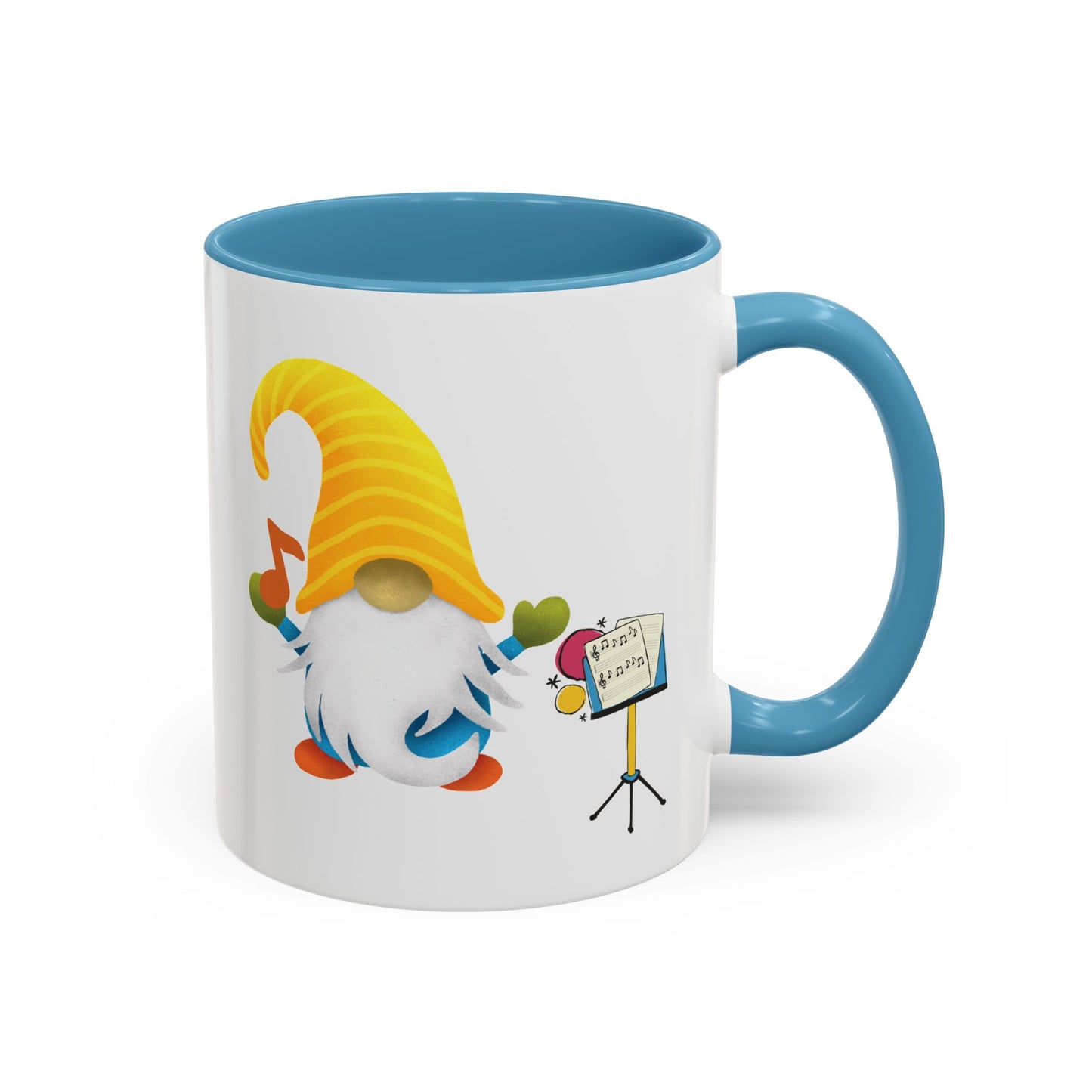 Whimsical Gnome Music Stand Mug - Perfect Gift for Music Lovers