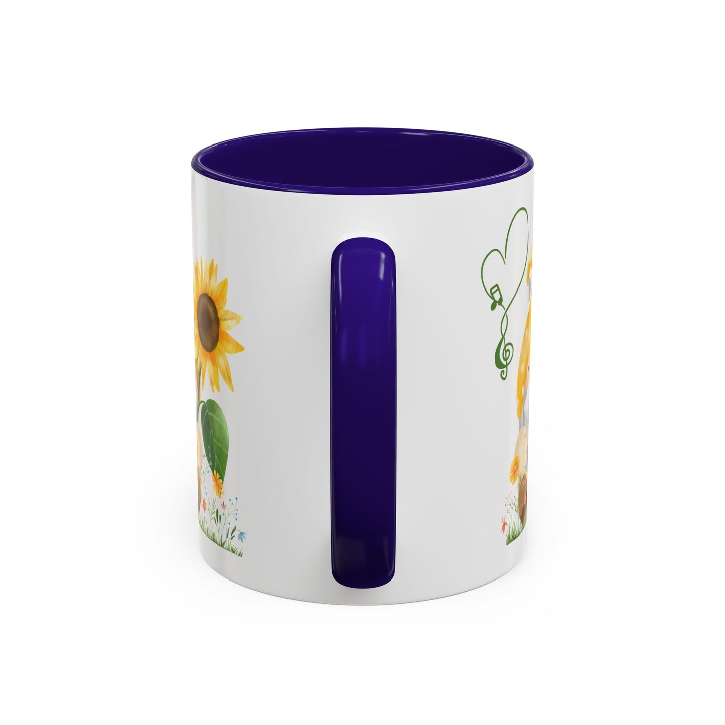 Mystical Gnome & Sunny Sunflower Mug - Your Garden's Secret Charm | Ceramic Coffee & Tea Cup (11oz/15oz)