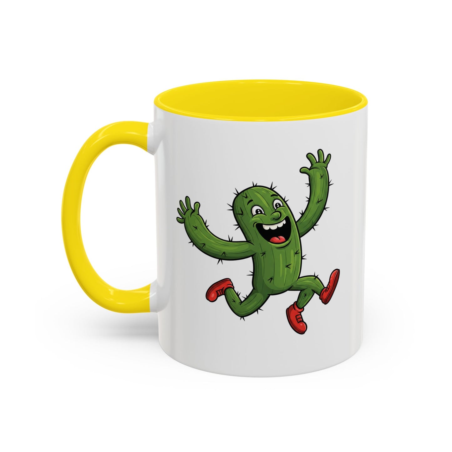 Cactus Mania Running Cactus Mug - Fun & Eco-Friendly Ceramic Coffee Cup