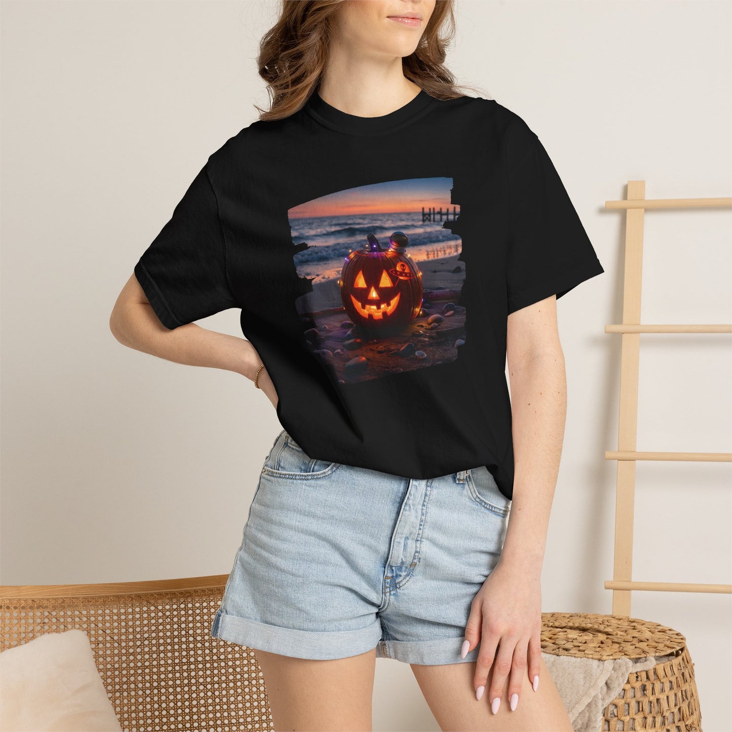 Halloween Cemetery Unisex T-Shirt | Spooky Graveyard Tee