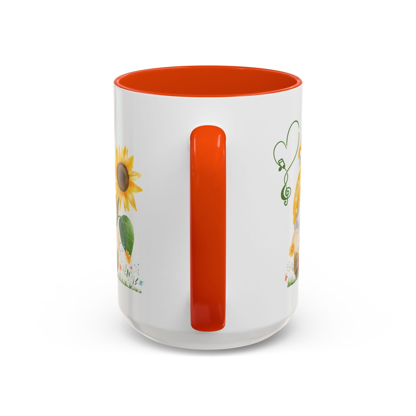 Mystical Gnome & Sunny Sunflower Mug - Your Garden's Secret Charm | Ceramic Coffee & Tea Cup (11oz/15oz)