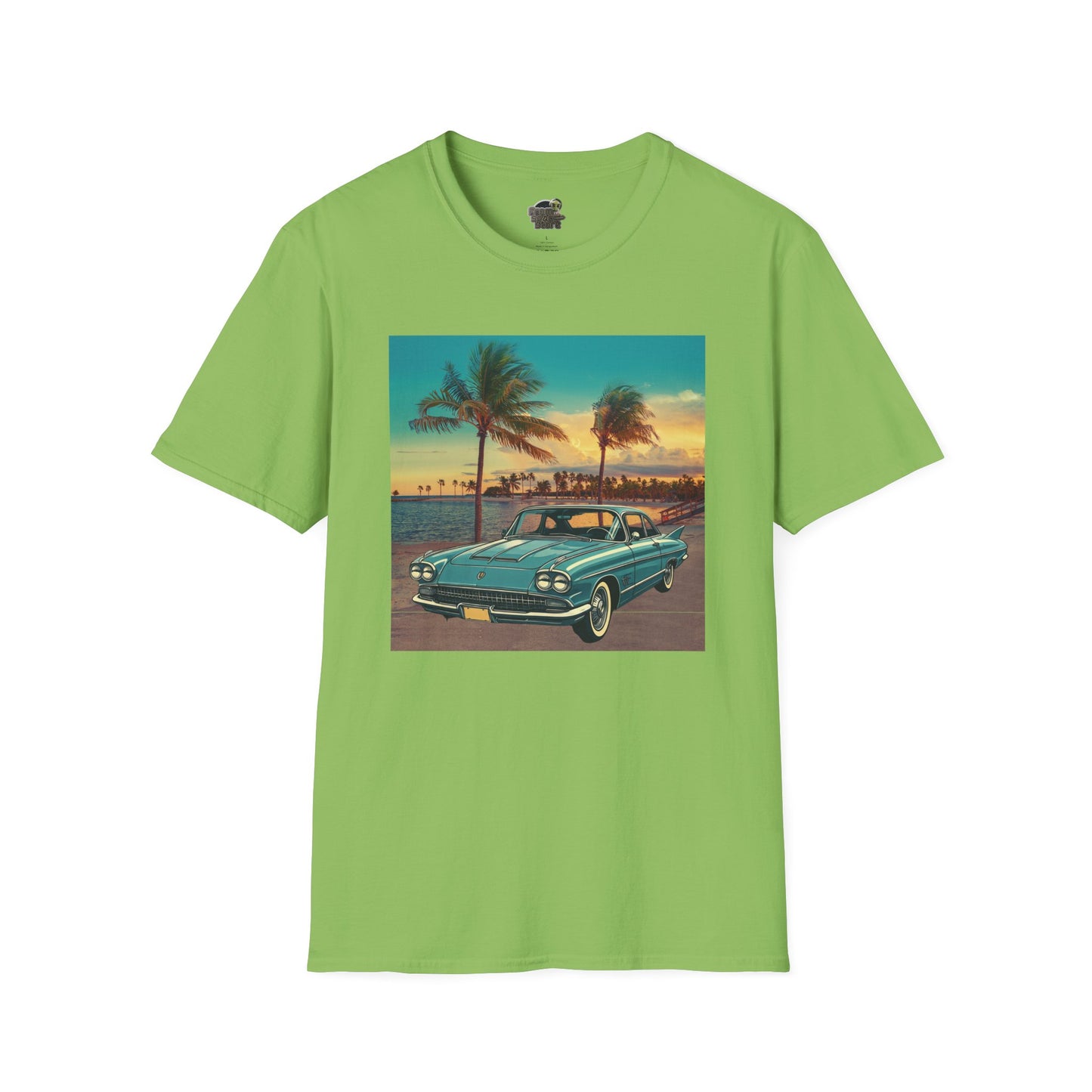 Cadillac Eldorado Brougham 1950s Unisex T-Shirt - Vintage Luxury Car Lime