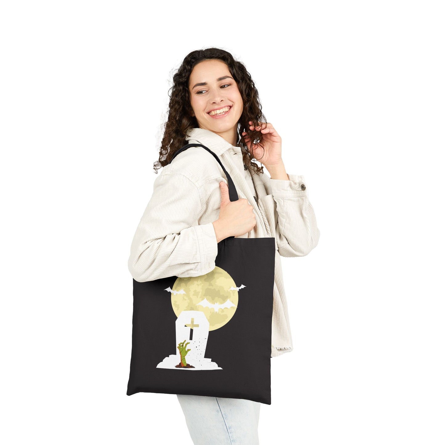 Graveyard Haunt: The Halloween Cemetery Tote Bag