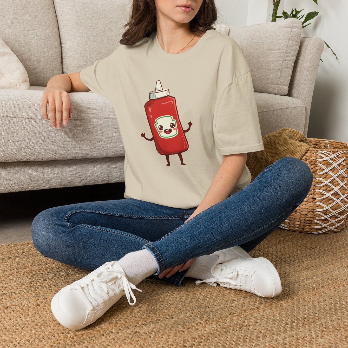 The Crimson Splash – Happy Ketchup Confetti Tee
