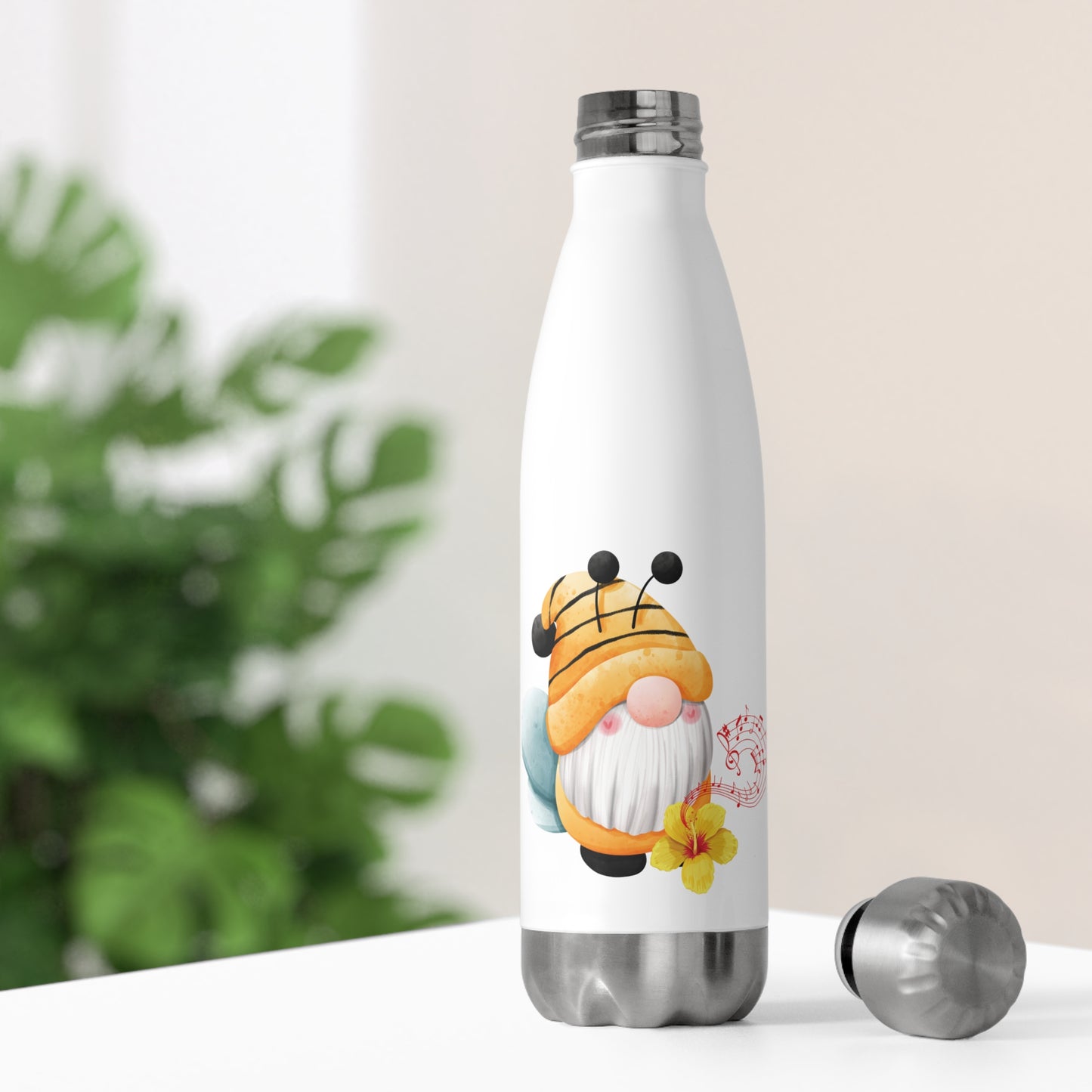 Buzzing with Charm: Bee Gnome Insulated Water Bottle! 20oz
