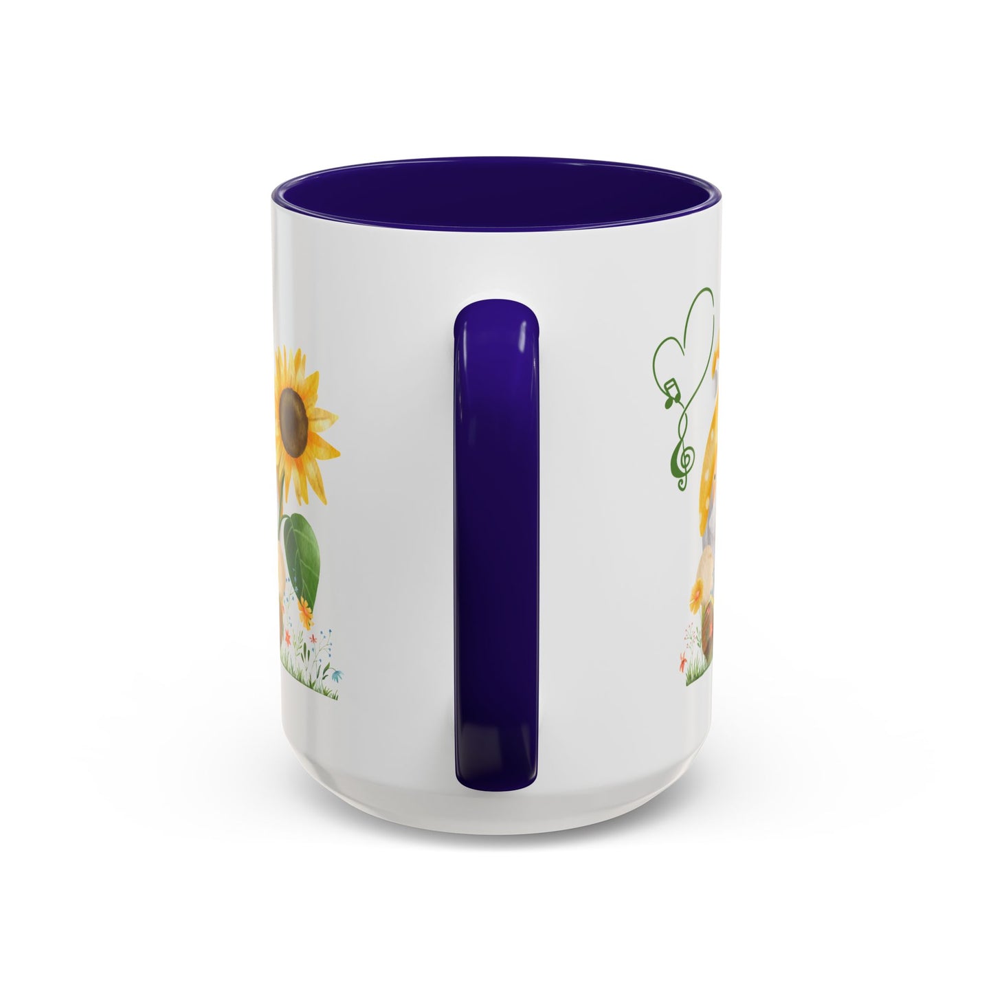 Mystical Gnome & Sunny Sunflower Mug - Your Garden's Secret Charm | Ceramic Coffee & Tea Cup (11oz/15oz)