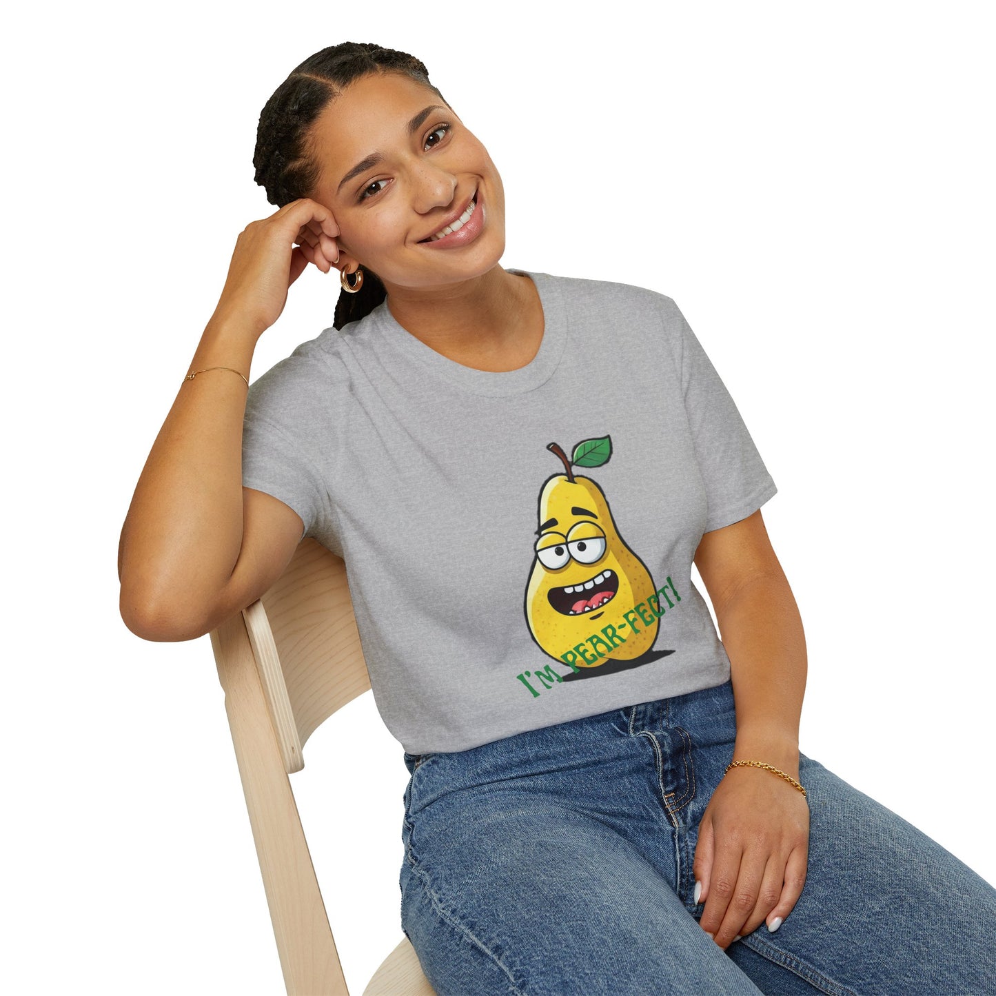 Pear T-Shirt: Funny "I'm Pear-fect" Graphic Tee | Organic Cotton & Unique Design