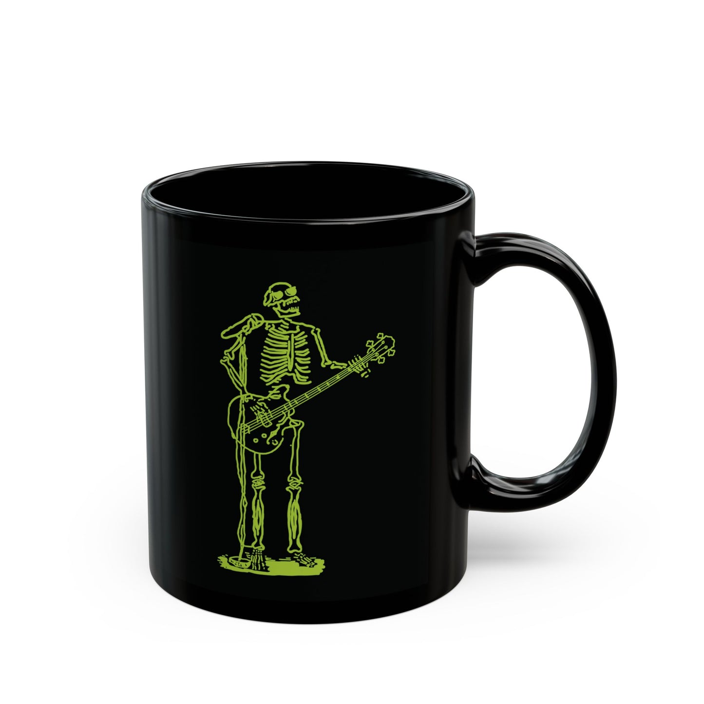 Metal Skeleton Fluo Singer & Guitarist Mug - Rock Your Day!