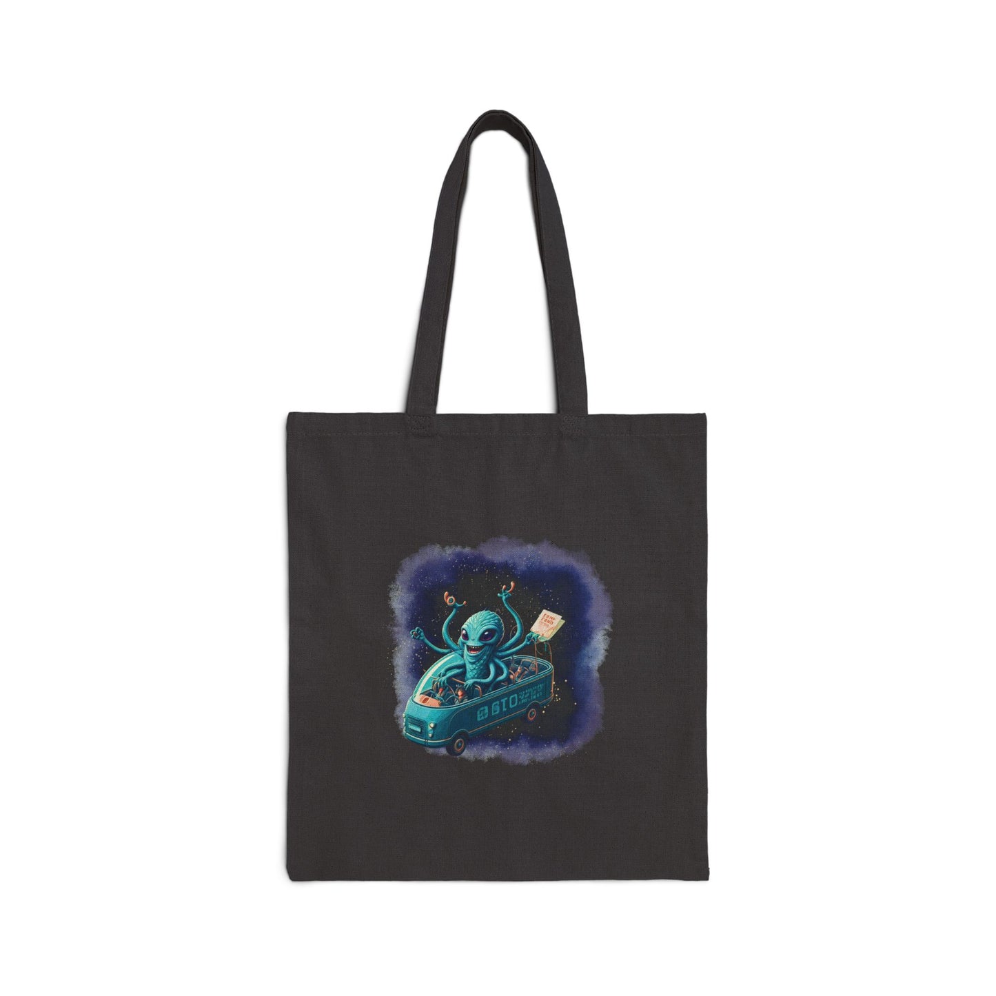 Quirky Alien Tote Bag - Unique Subway Design | Carry Your World in Style!