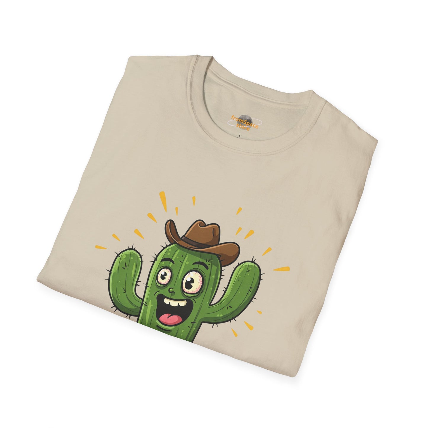 Cactus Mania T-Shirt: Yeehaw! Funny Cowboy Cactus Tee | Organic Cotton Unisex Shirt