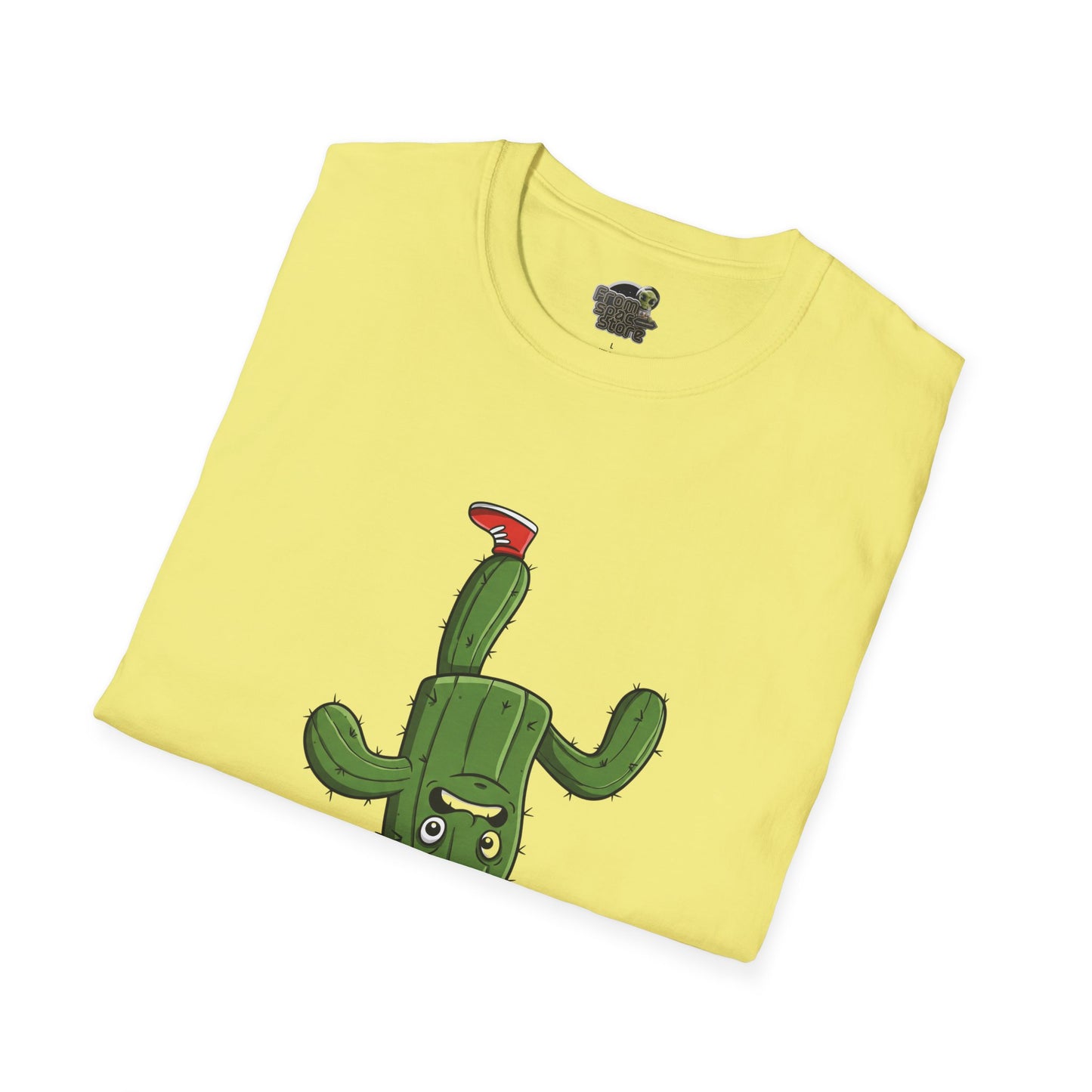 Upside-Down Cactus T-Shirt: Fun & Quirky Organic Cotton Tee | Cactus Mania Collection