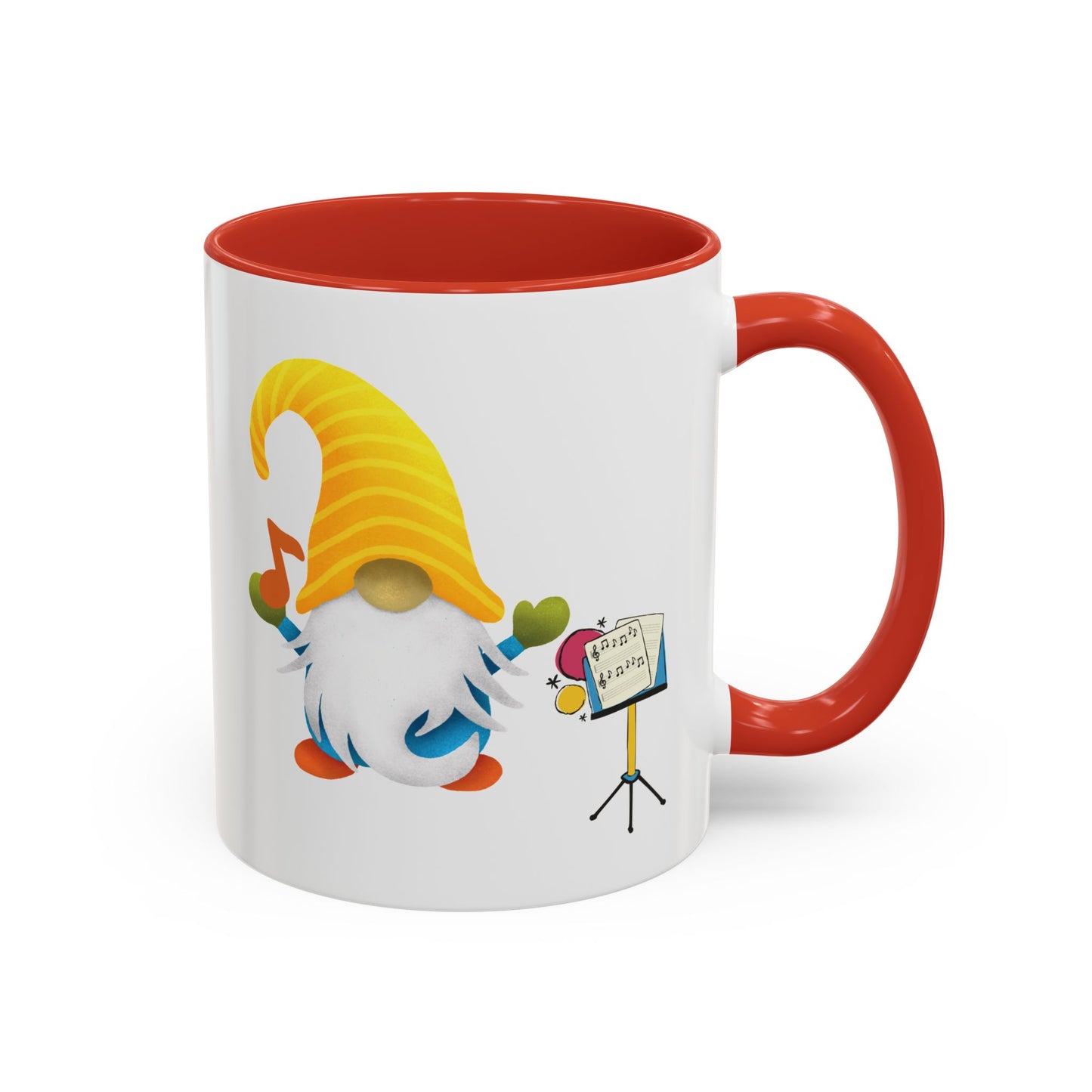 Whimsical Gnome Music Stand Mug - Perfect Gift for Music Lovers