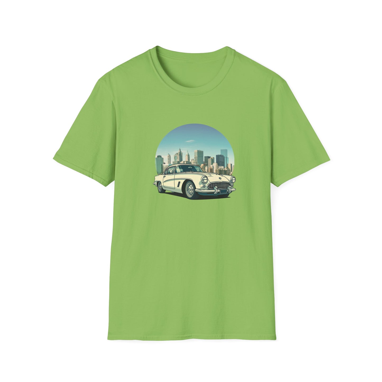 Chevrolet Corvette Unisex T-Shirt - American Legend of the 50s Lime