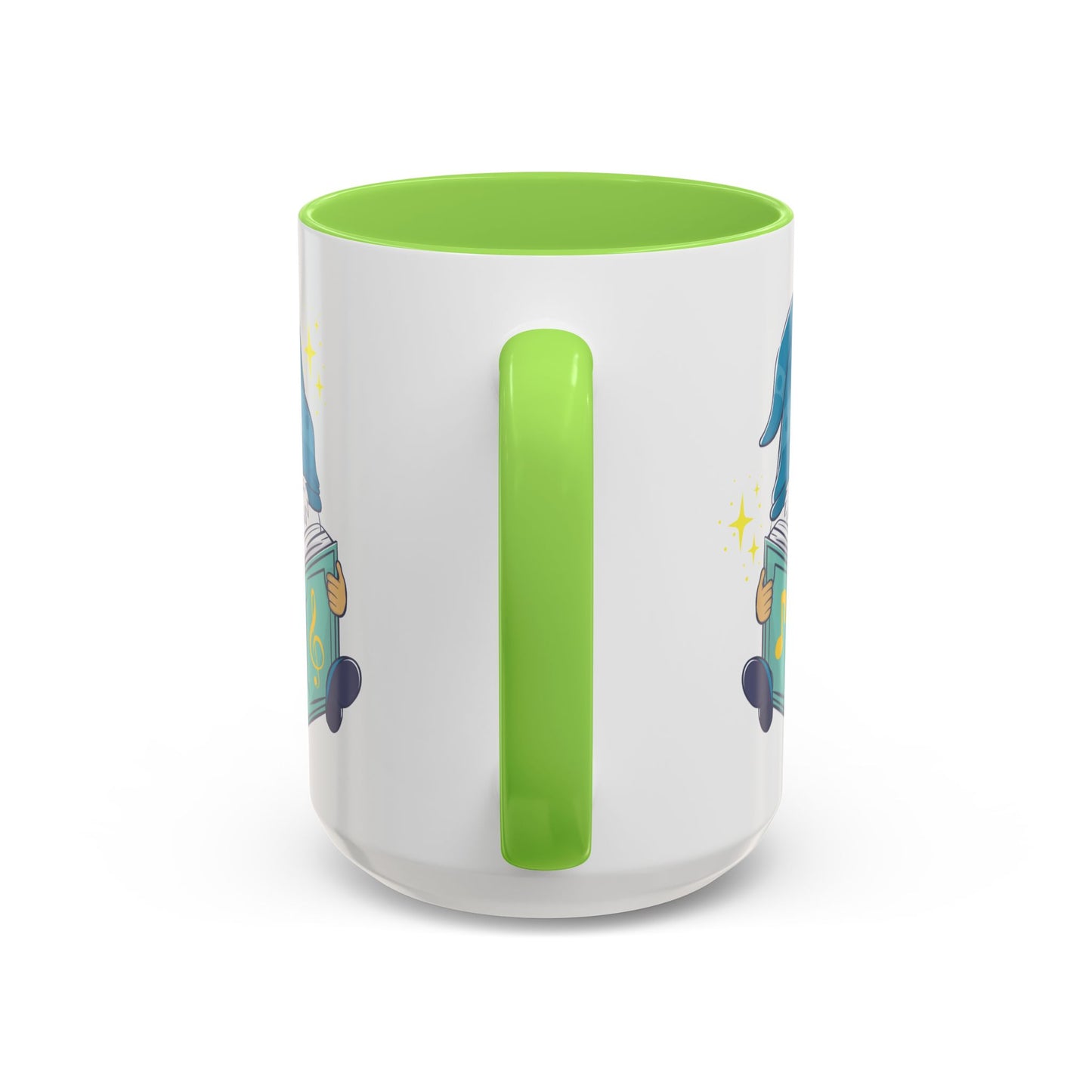 Whimsical Gnome & Music Book Mug - Brew Your Story | Ceramic Coffee & Tea Cup (11oz/15oz)