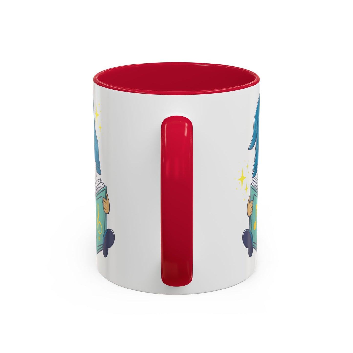 Whimsical Gnome & Music Book Mug - Brew Your Story | Ceramic Coffee & Tea Cup (11oz/15oz)