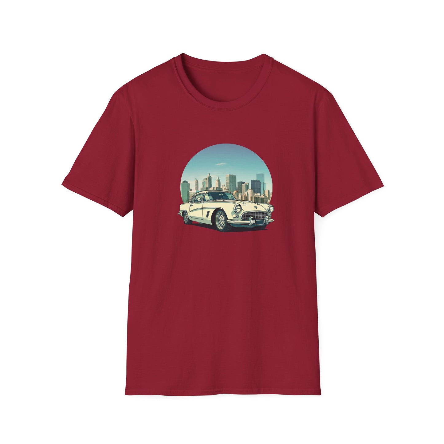 Chevrolet Corvette Unisex T-Shirt - American Legend of the 50s Cardinal Red
