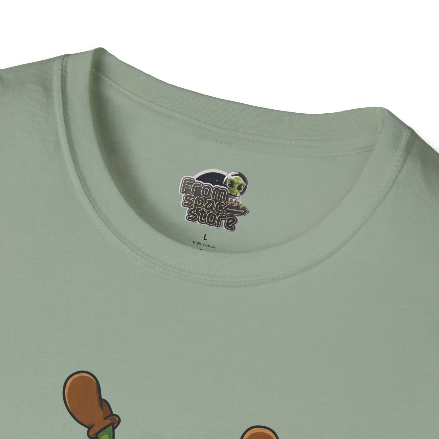 Shocked Cactus T-Shirt: Funky Upside-Down Cactus Tee | Organic Cotton Unisex Graphic Shirt
