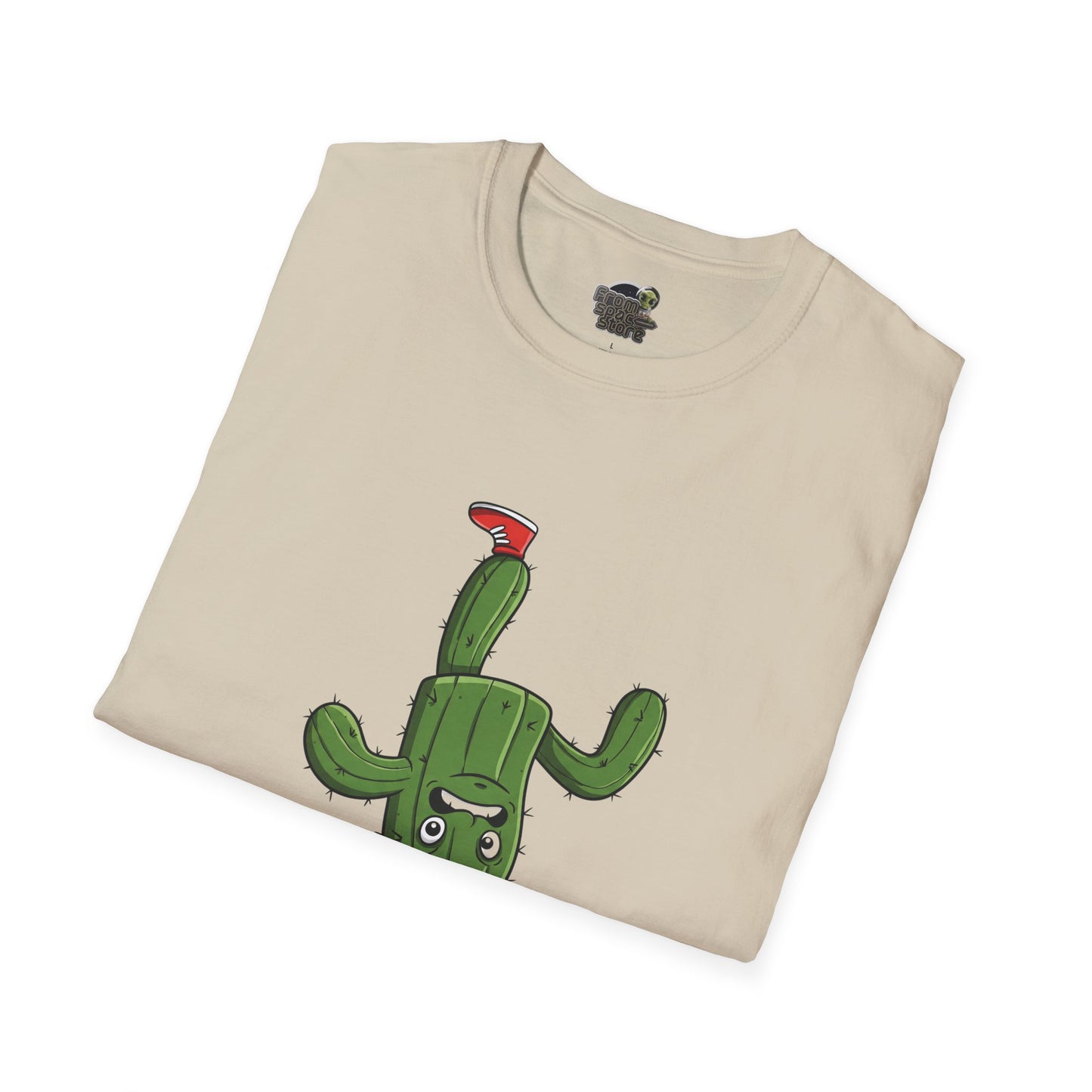 Upside-Down Cactus T-Shirt: Fun & Quirky Organic Cotton Tee | Cactus Mania Collection
