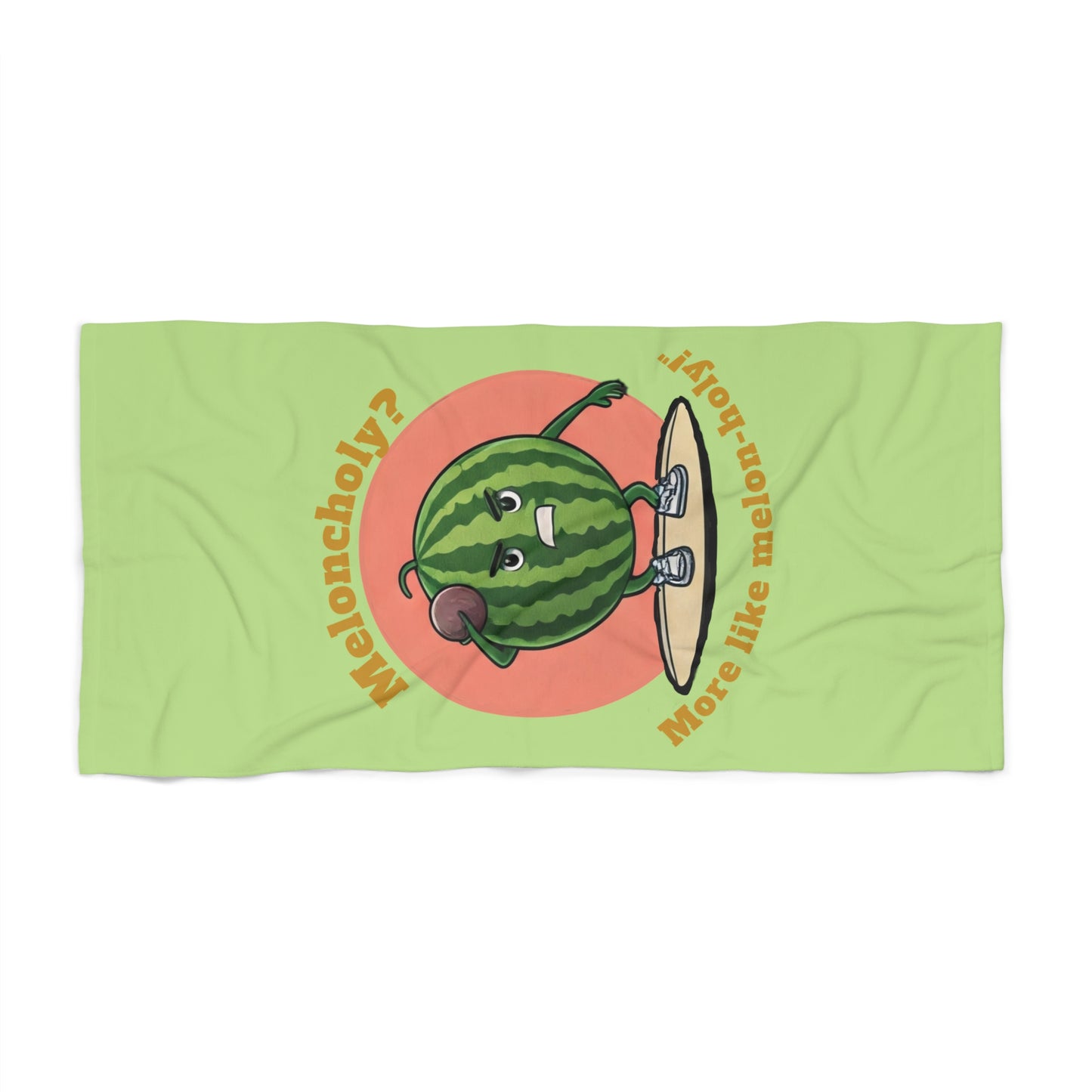 Watermelon "Melon-holy" Beach Towel: Power Up Your Summer Fun with This Unique & Hilarious Design!