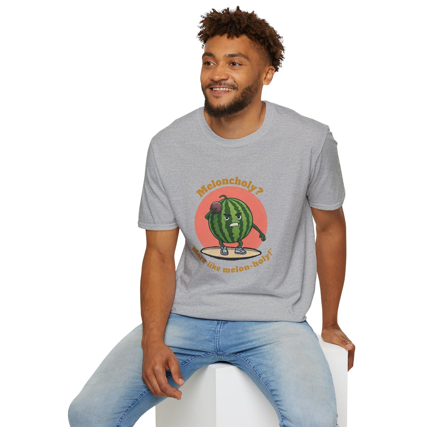 Melon-Holy t-shirt: Funny Watermelon Shot Put Tee