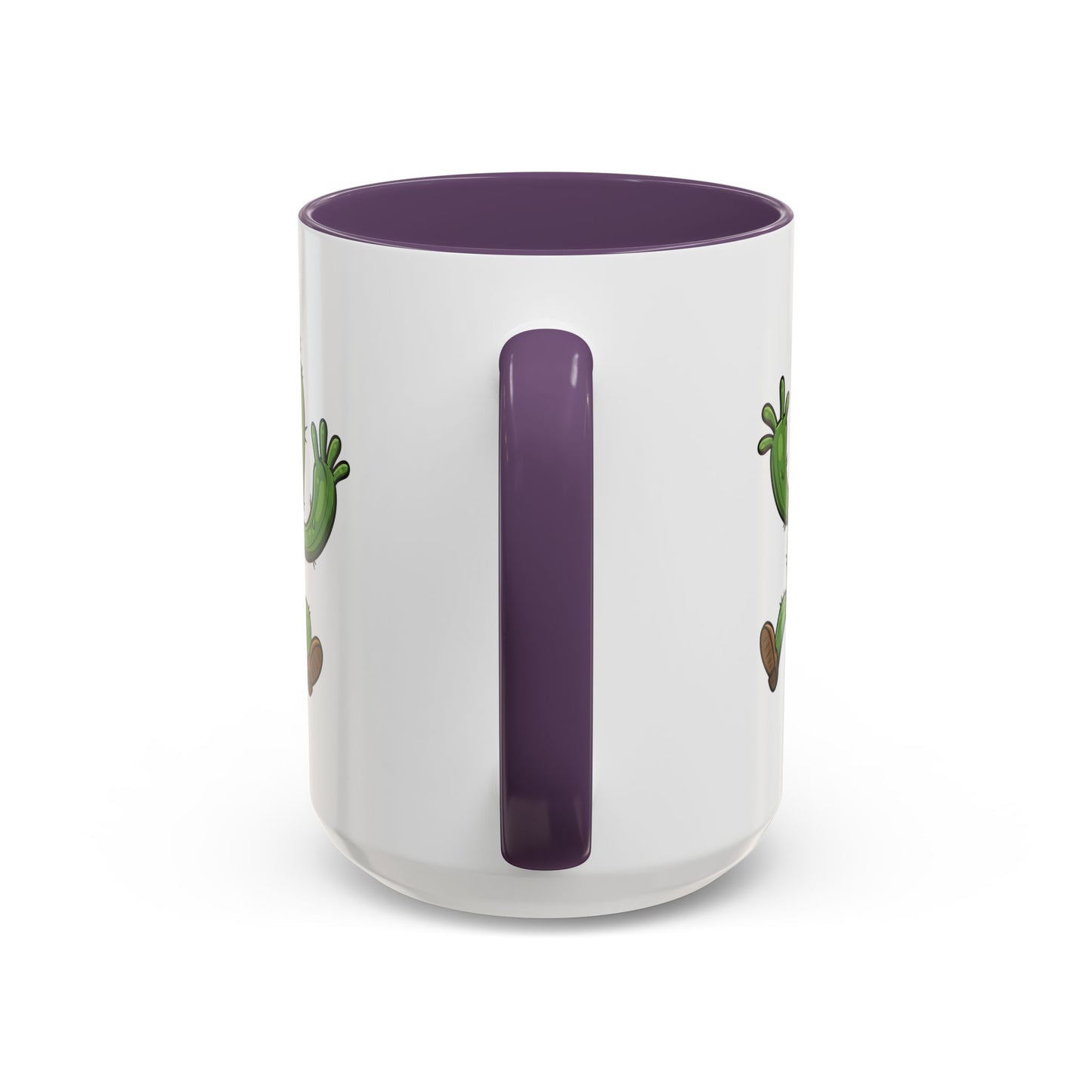 Cactus Mania Happy Jumping Cactus Mug - Cheerful Ceramic Coffee Cup