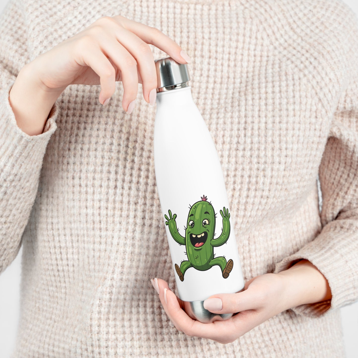 Jump for Joy with Our Happy Jumping Cactus Water Bottle: Your Fun, Eco-Friendly Hydration Companion!