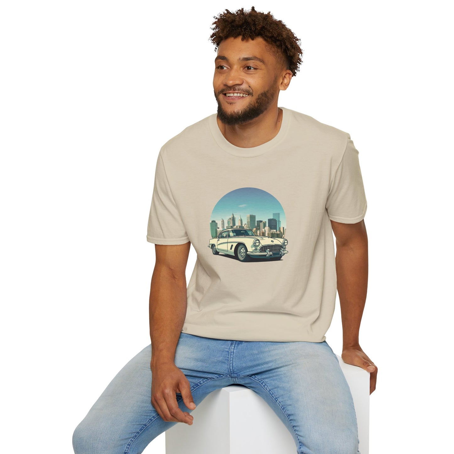 Chevrolet Corvette Unisex T-Shirt - American Legend of the 50s Sand