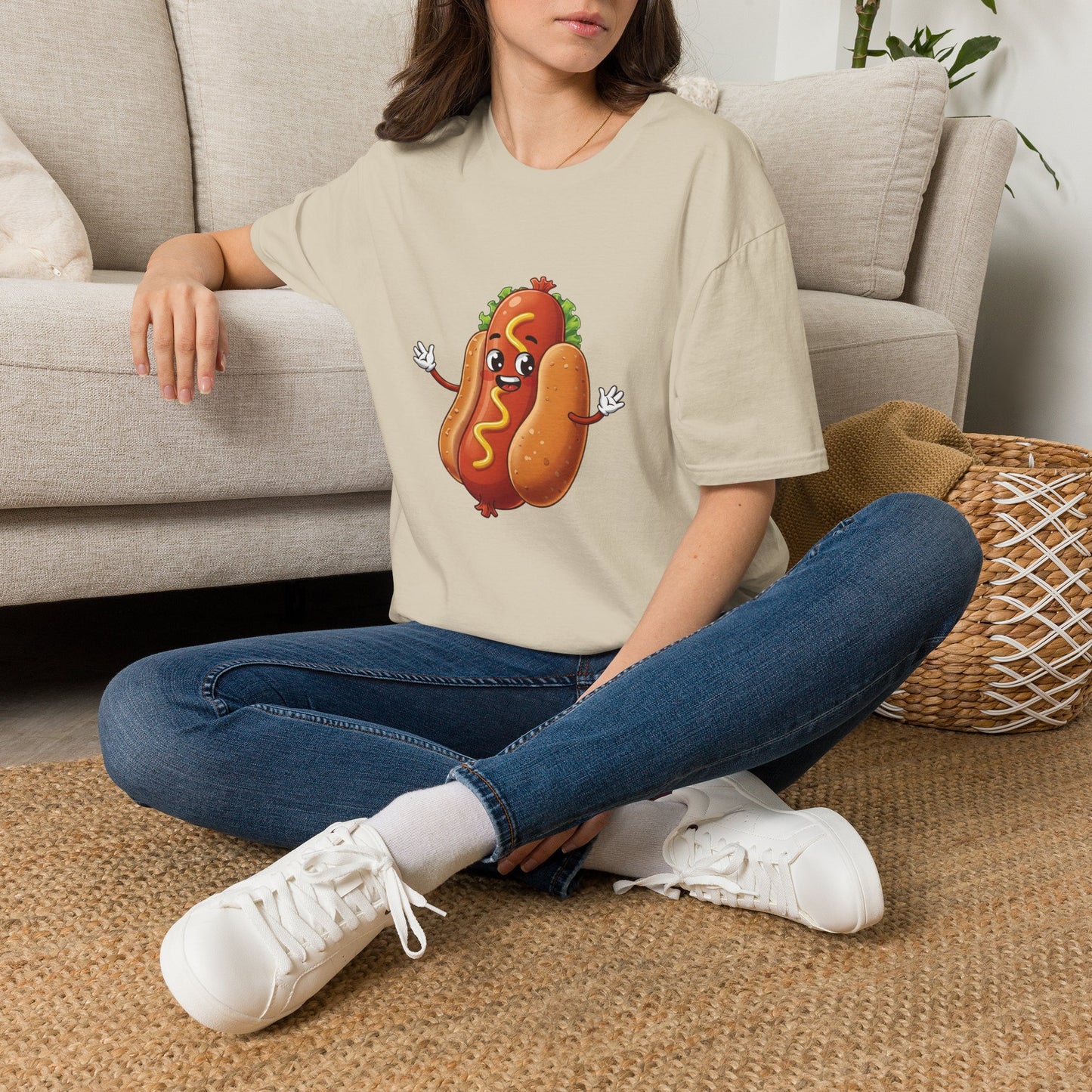 The Mustard Maestro – Classic Hotdog Graphic Tee