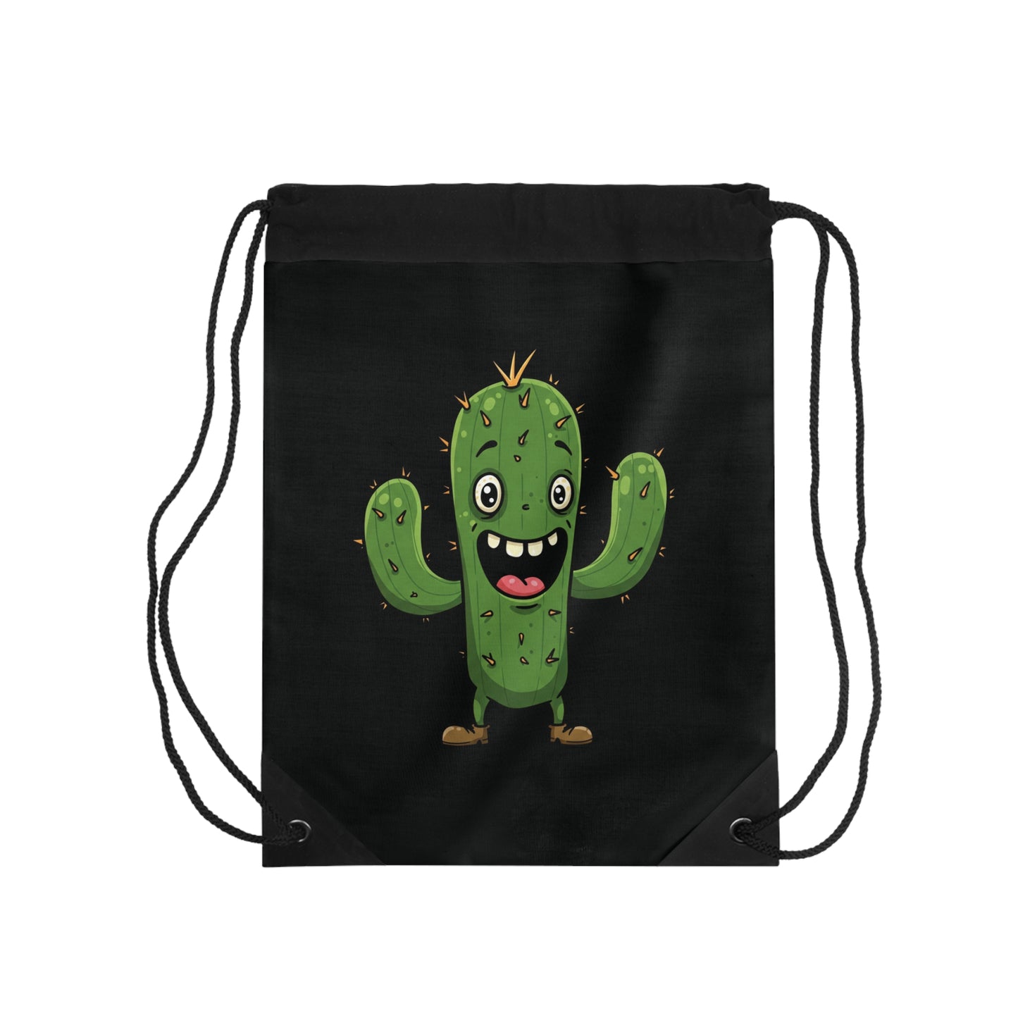 Joy Cactus" Drawstring Bag - Fun & Durable Backpack for Plant Lovers